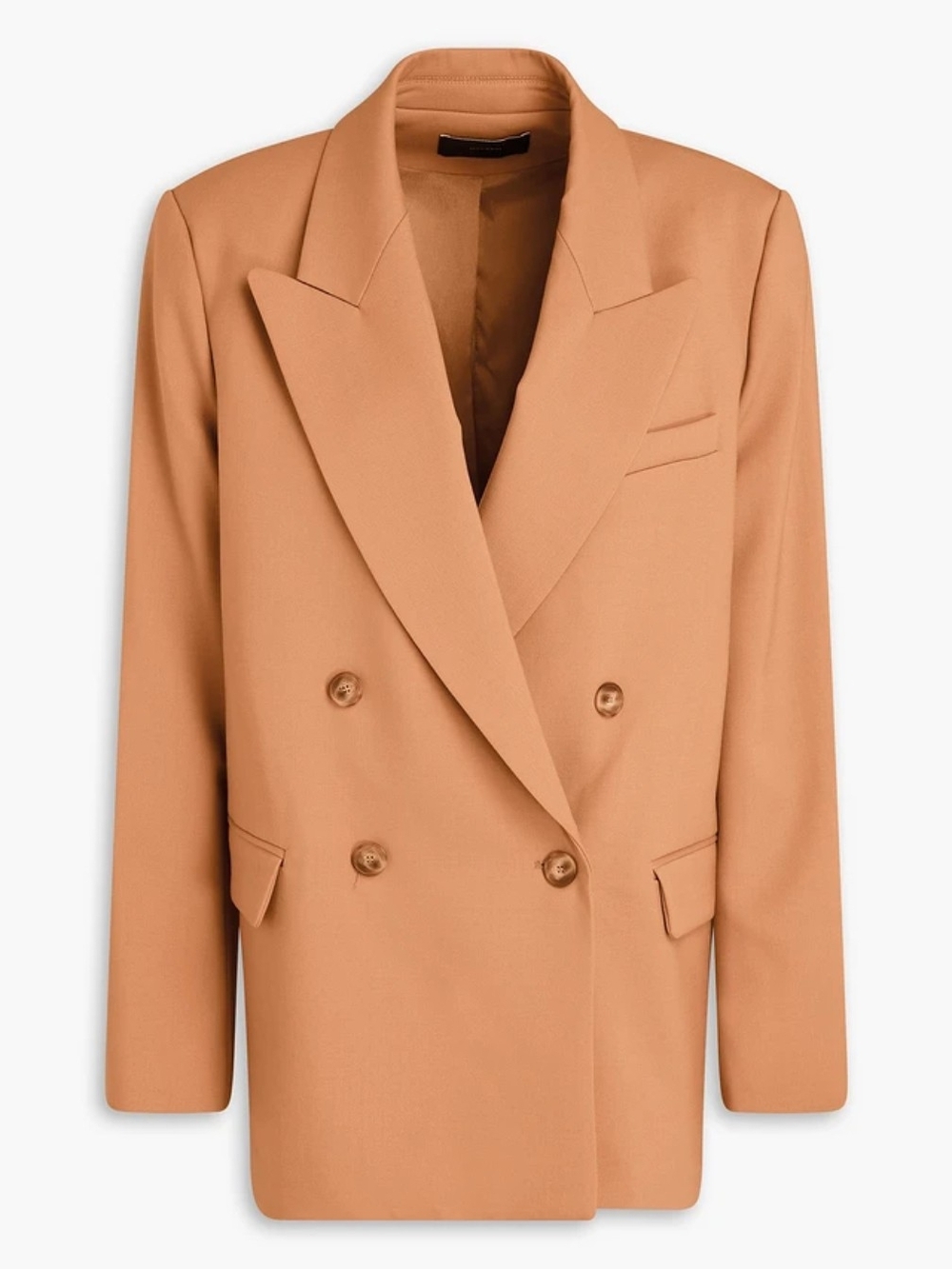 Joseph Jaden Double-Breasted Blazer Jacket - Camel